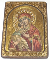 Живописная икона Владимирской Божьей Матери