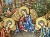 Живописная икона Троица