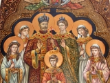 Живописная икона Святые царственные страстотерпцы